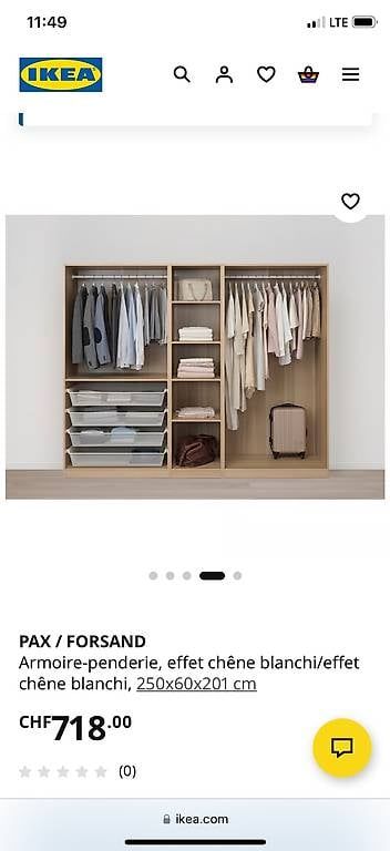 Ikea Armadi: Armoire, bureau, chaise, lit, miroir à vendre – Usato da Genève venduto da aelle_r17e 2