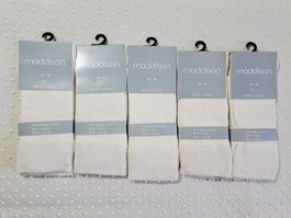 NEU! 5x Short Socks Socken Maddison Weiss Gr. 35-38
