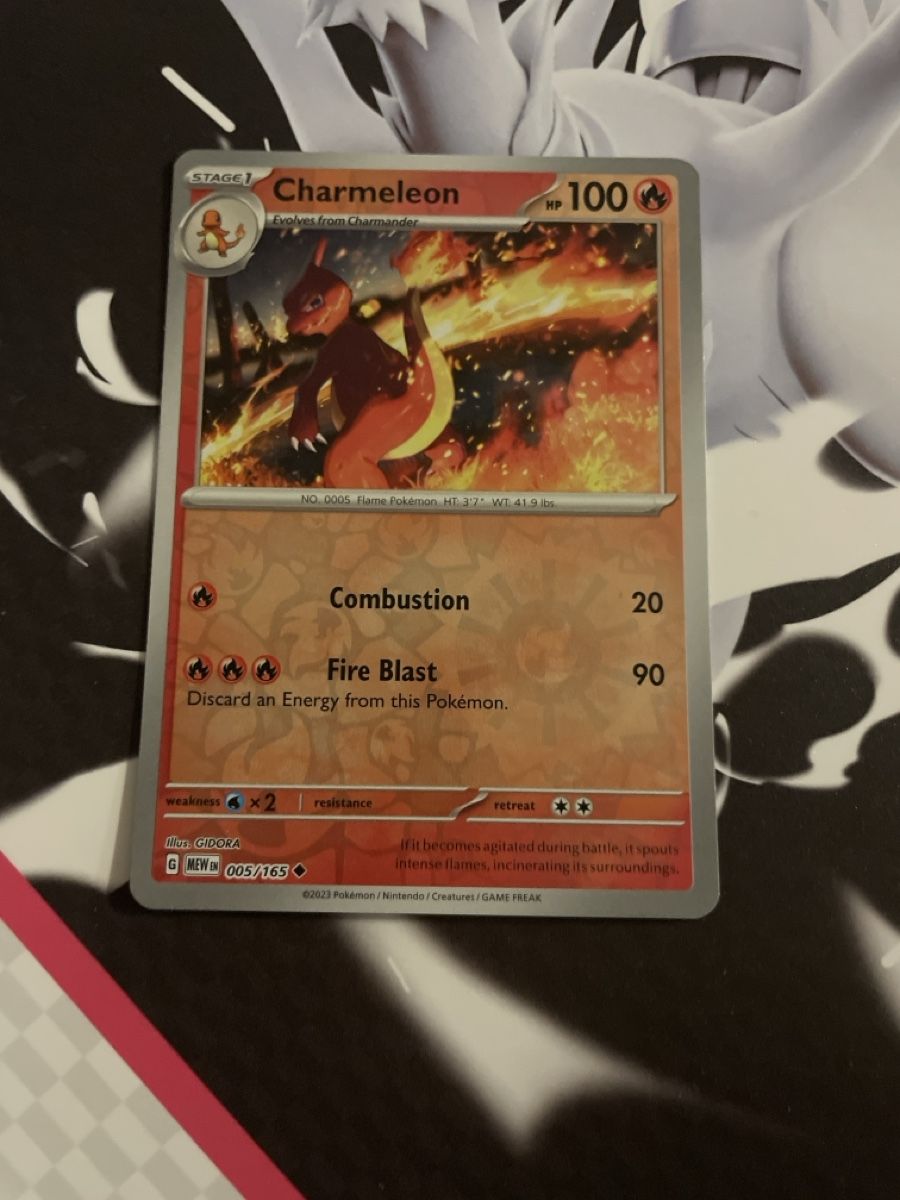 Pokémon Carte collezionabili: Charmeleon Reverse Holo 005/165 Pokemon 151 – Usato da Bazenheid venduto da Toulouse12