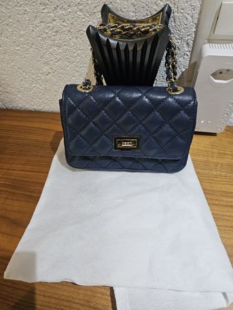 Elegante dunkelblaue Damenhandtasche – sehr guter Zustand