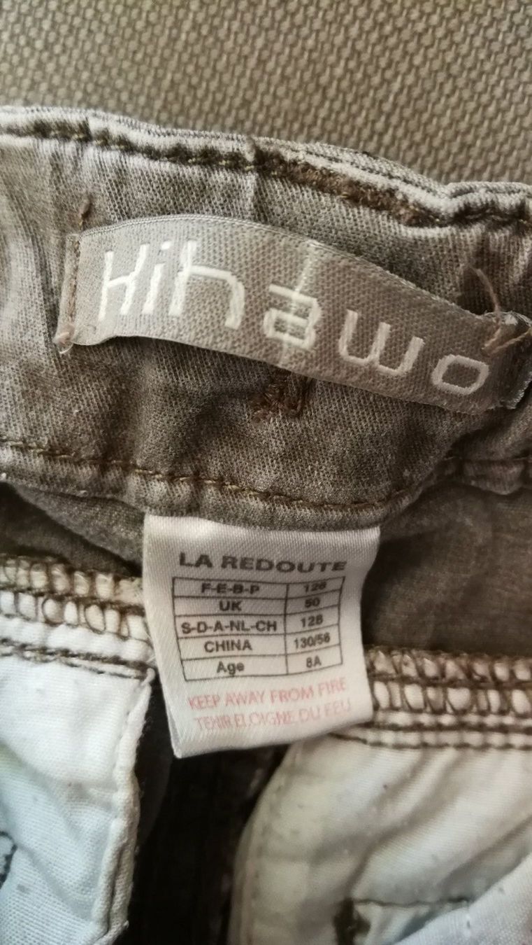 La Redoute Hosen: Schöne Hose Chaki mit Details Gr128 – Gebraucht aus Zürich von laude 1