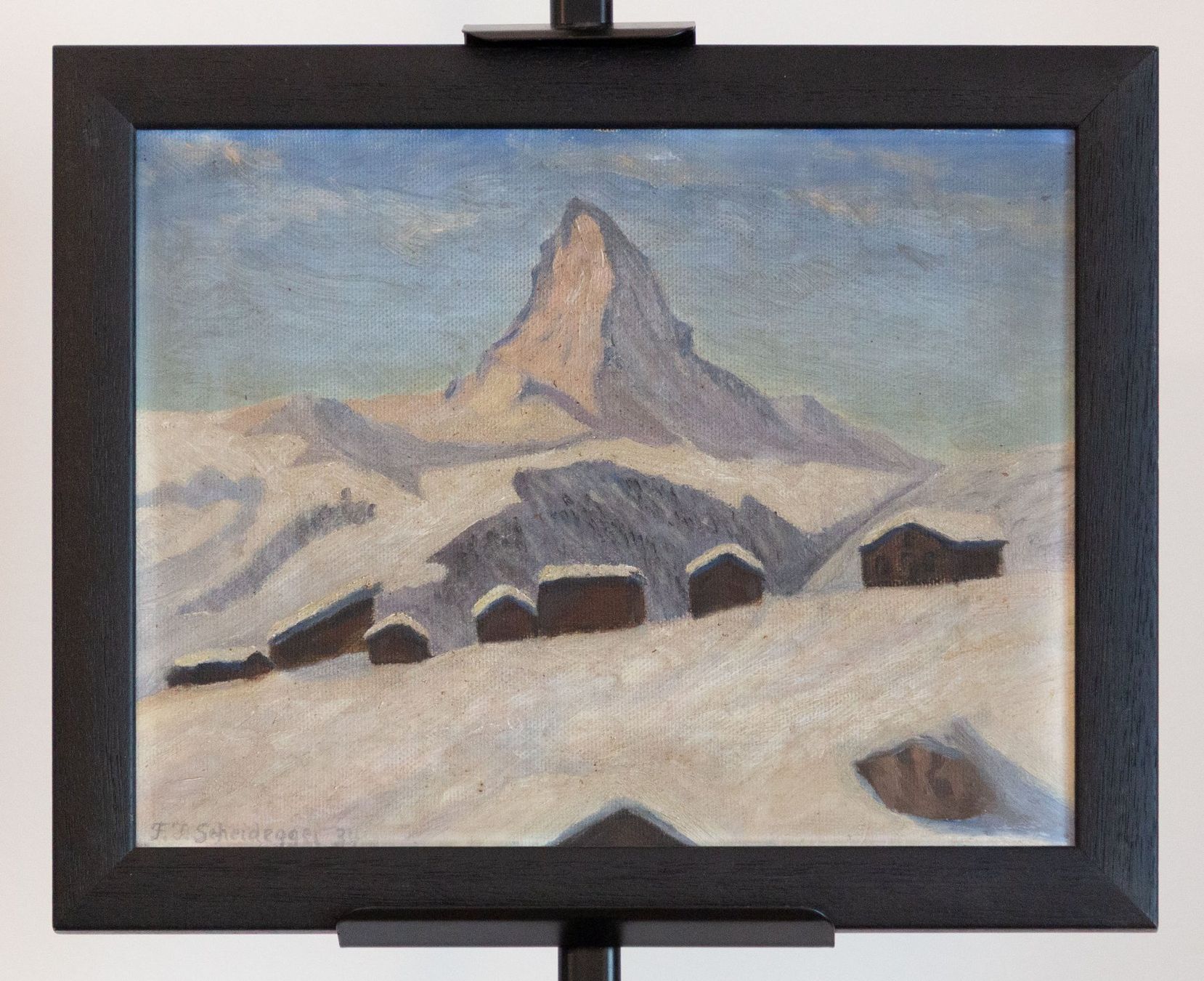 Dipinti: Scheidegger - Blick auf das Matterhorn (1934) – Usato da Basel venduto da bigmbh 1
