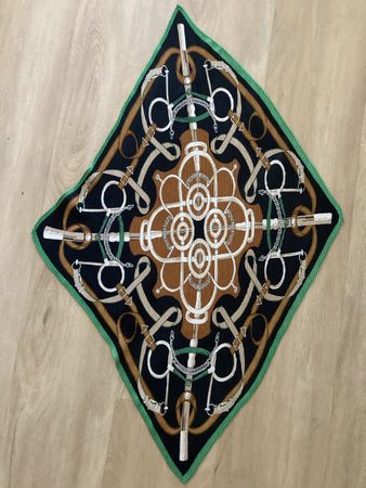 Halstuch Kavallerie Motiv Schwarz Grösse One Size