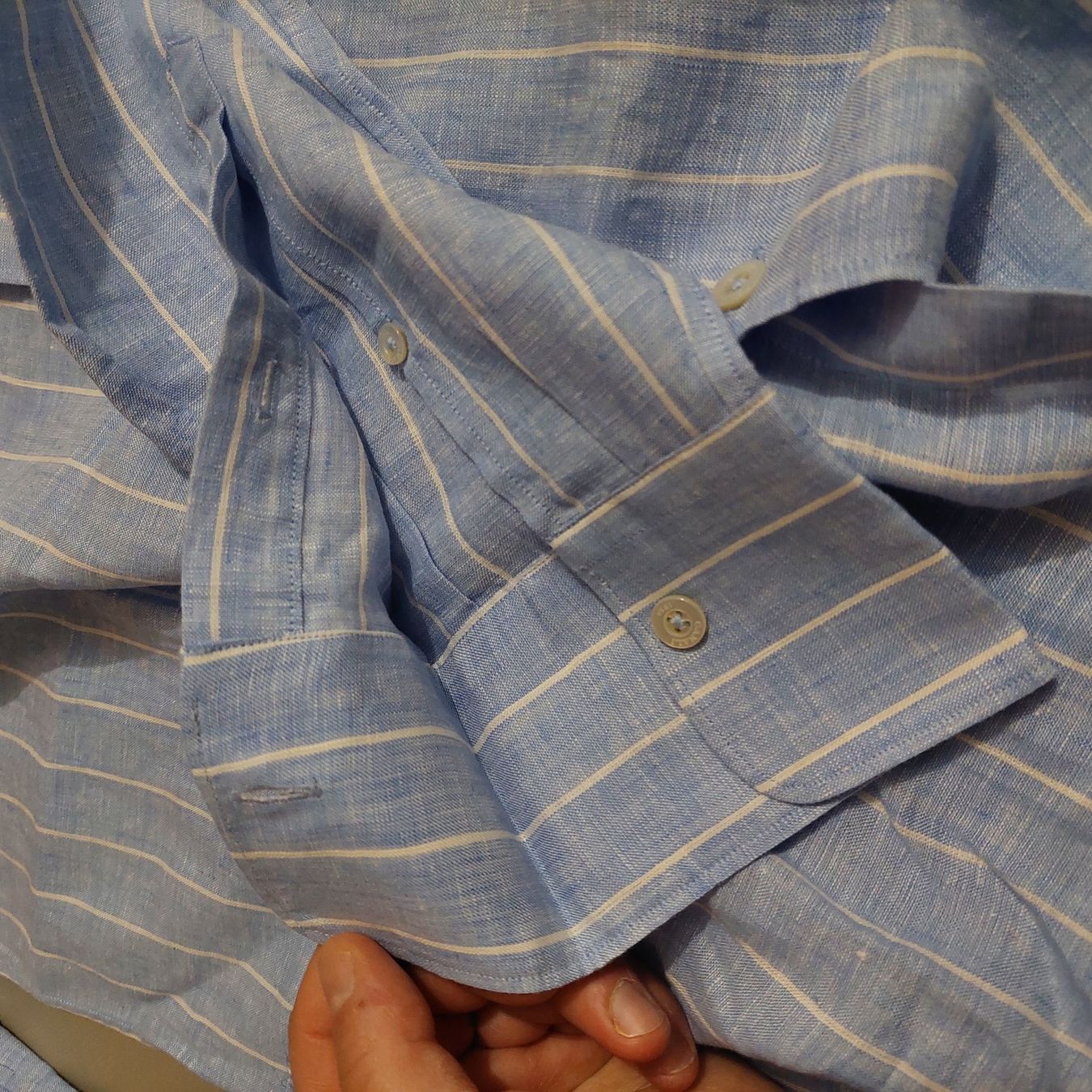 Camicie: Canali Milano 100% Feinstes Leinen Hemd Button Down Gr M NEU – Nuovo (secondo la descrizione) da Walenstadt venduto da ELNINOMARAVILLA 9