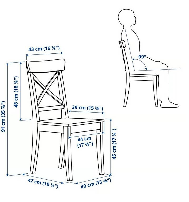 Chaises: IKEA Ingolf Stühle 4er Set – D'occasion à Kehrsatz par McYuli 3