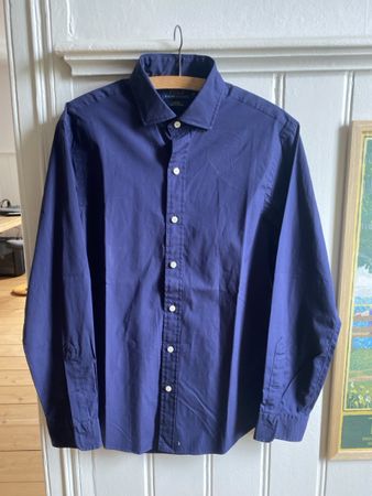 Herren Hemd Polo Ralph Lauren dunkelblau Grösse M Slim Fit