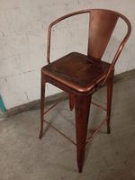 Barhocker Metall kupferfarben gebraucht