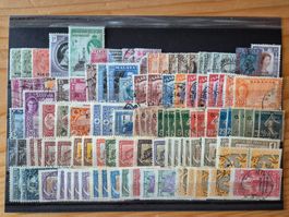 Briefmarken weltweit auf Karte D10 Zustand gemäss Bild