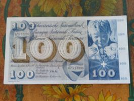 SUISSE  100  Francs  1967  (3996)  Billet