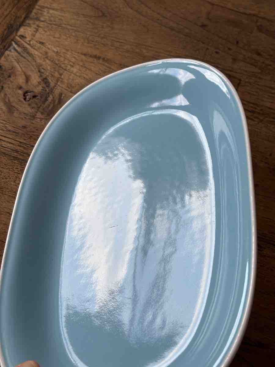 Rössler Servierplatten: 2 Rössler Platten oval hellblau und grün, top 28cm – Neu (gemäss Beschreibung) aus Kreuzlingen von Lemmine 5