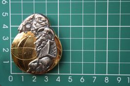fasnacht in kupfer vergoldet versilbert 2000