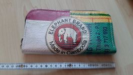 K..R) Upcycling Bag Portmonee Elefant Portemonnaie