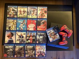 PlayStation 4 (500 GB) inkl. 17 Spiele & 2 Controller
