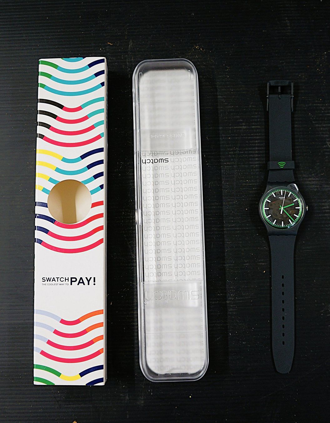 Swatch Orologi: SwatchPay Uhr in Graphite Grey – Usato da Basel venduto da bk_brockibasel 3