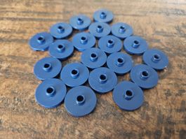 lego 18674 lot de 20 pièces Dark Blue Tile, Round 2 x 2 