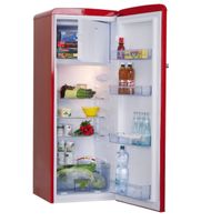 NOVAMATIC RETRO Kühlschrank in rot & 218L AB NUR CHF 1.-!!!