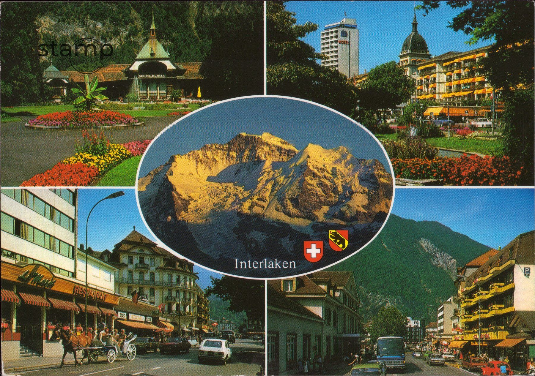 Cartoline postali: 1995 AK Interlaken_Berner Oberland – Usato da Eggersriet venduto da stamp303