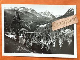 Postkarte Arosa Langwieserbrücke Ch. A. B. -  R. Benker