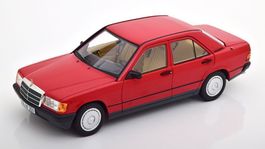 Mercedes-Benz 190 W201 Phase I 1982-1988 rot / schwarz  1:18