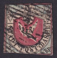 Nr.8, BASLER TAUBE, mit Stempelseltenheit! Späte Verwendung!