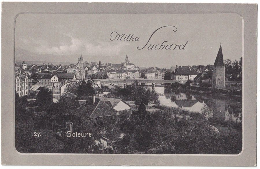 Cartoline postali: Soleure, carte promo Milka Suchard – Usato da Frauenfeld venduto da POML