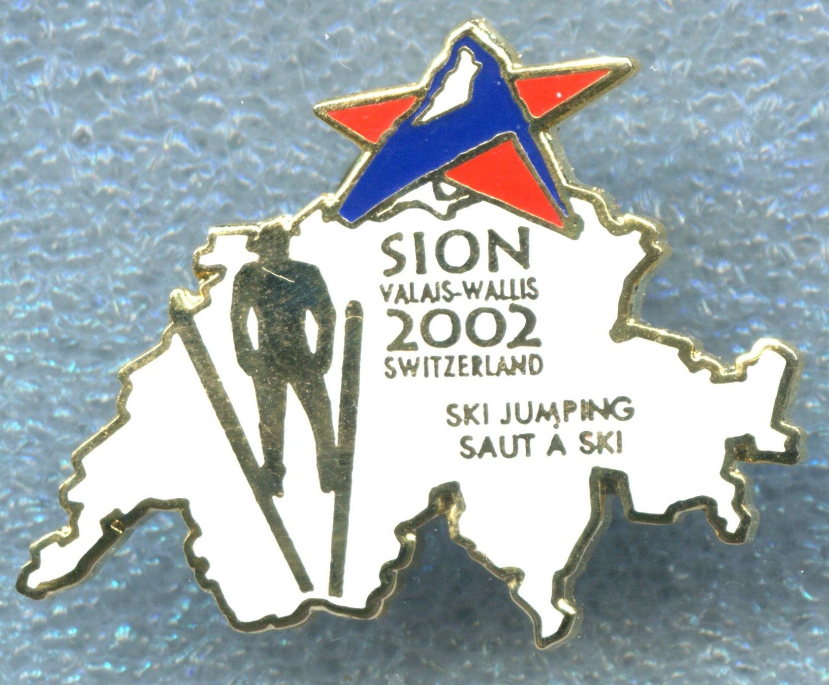 Placchette & Badge: SION 2002  Skispringen – Usato da Winterthur venduto da Sammleroase