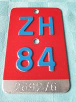 Velonummer ZH 84