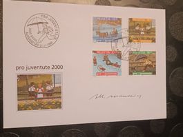 Albert Manser - handsigniertes FDC