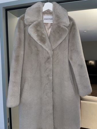 Stand Studio Mantel, Beige, Grösse 36 - Kuschelig warm!