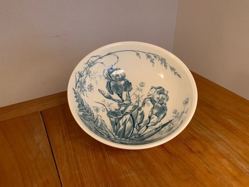 4 assiettes à compartiments de la manufacture St Clément peint à la