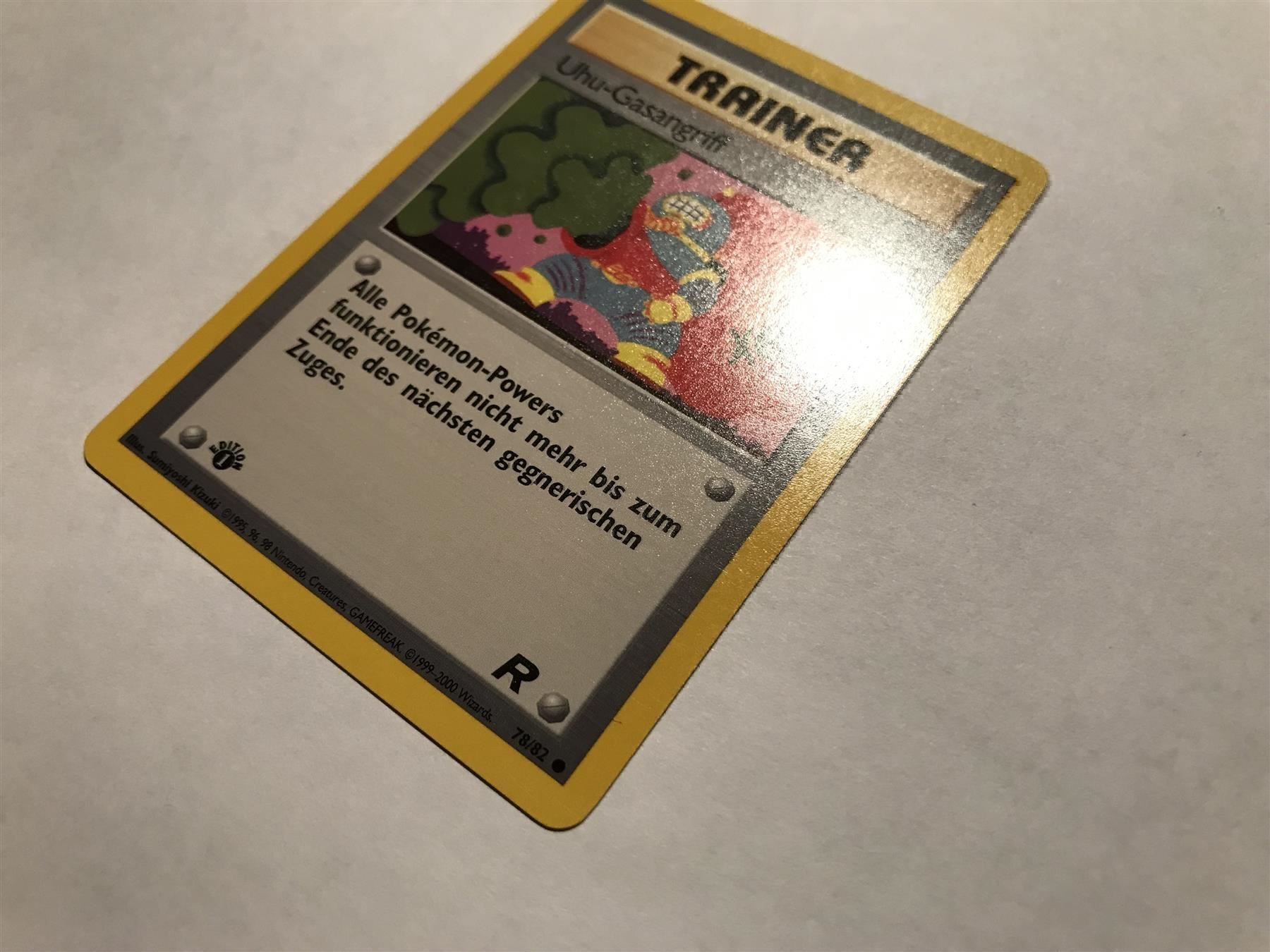 Pokémon Cartes à collectionner: Uhu-Gasangriff 1. Edition TR – D'occasion à Hagendorn par Pokecollectorch 2