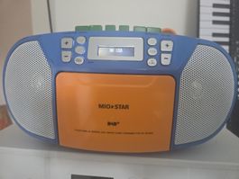 MIOSTAR Radio /MP3/USB/Kassettenplayer DAB+ blau/orange