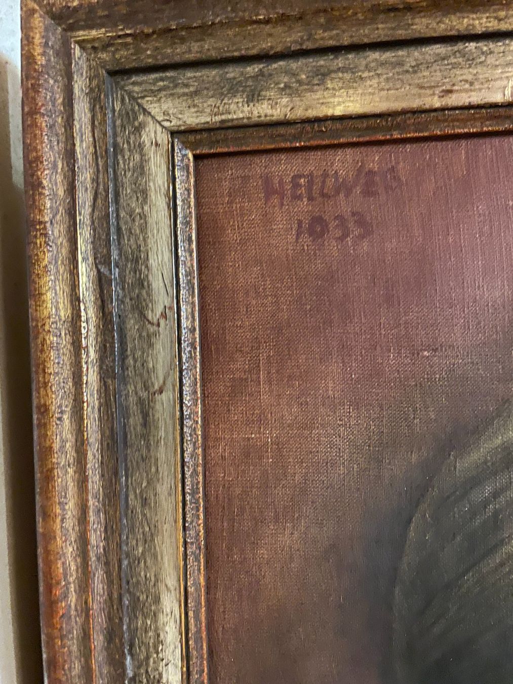 Dipinti: Gemälde Ölgemälde Bild Portrait "Oma" sig. Hellweg 1933 – Usato da Oftringen venduto da noreply 4
