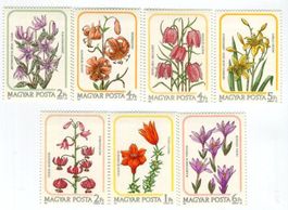Briefmarken "Blumen". Ungarn