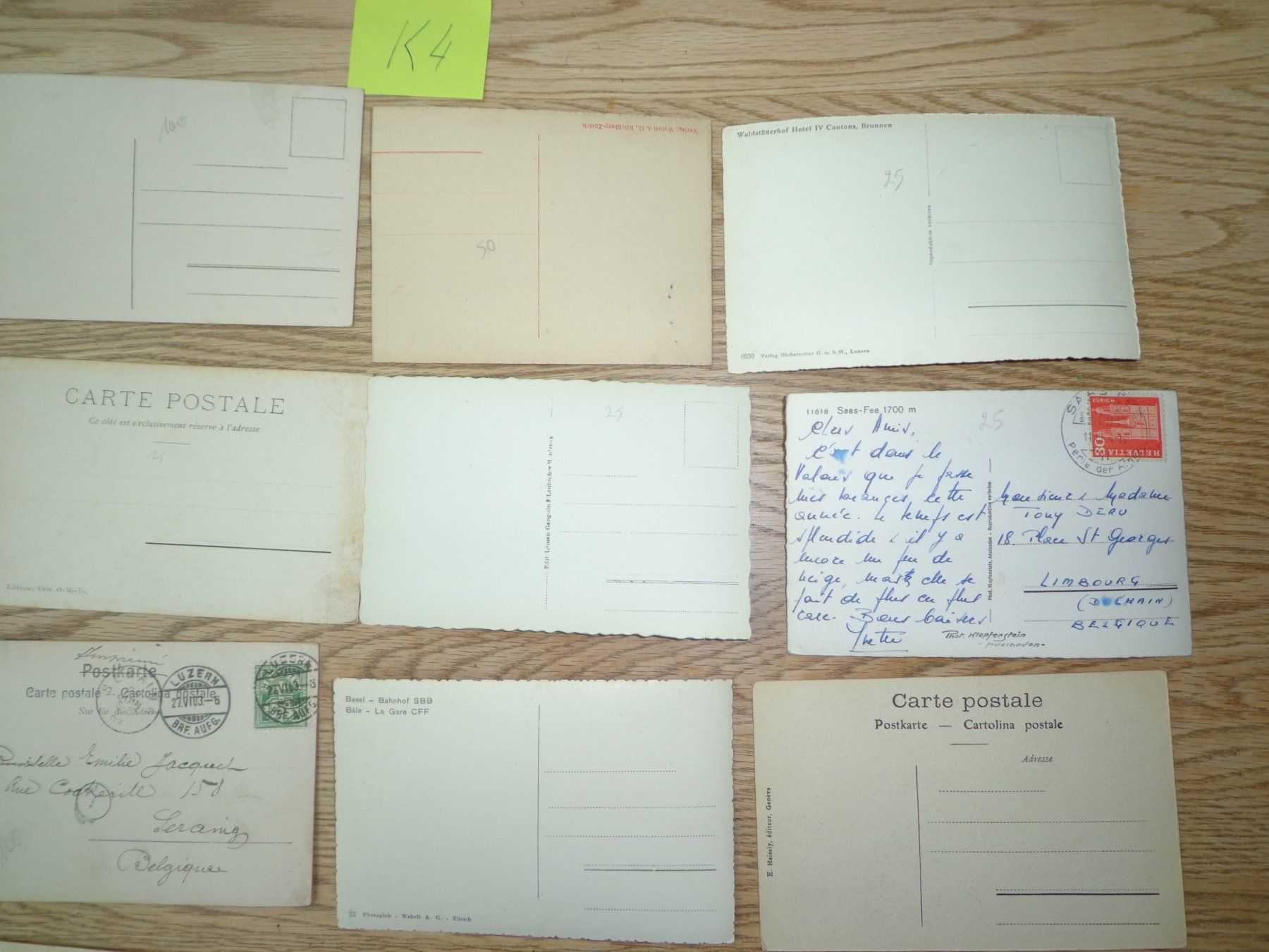 Cartoline postali: Antike Postkarten Ansichtskarten Schweiz Sammlung 20 Stück – Usato da Andeer venduto da Baerenburger 9