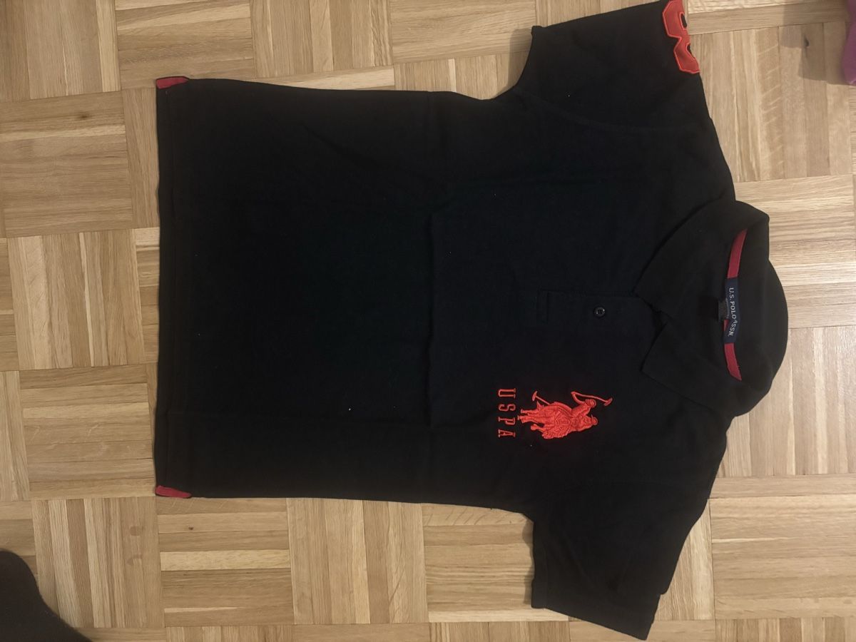 US Polo Magliette Polo: Polo U.S. Polo Assn. noir rouge Big Logo taille M – Nuovo (secondo la descrizione) da châtelaine venduto da SimeoniJ.