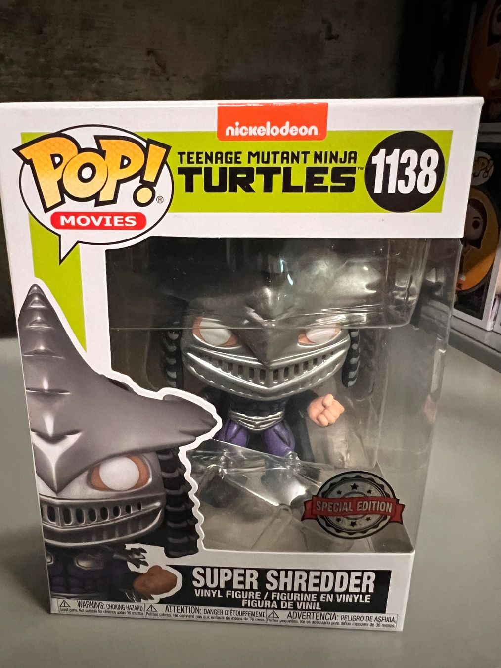 Funko Statuette: Funko Pop Super Shredder 1138 Special Edition – Nuovo e nell'imballaggio originale da Oberdorf BL venduto da allki