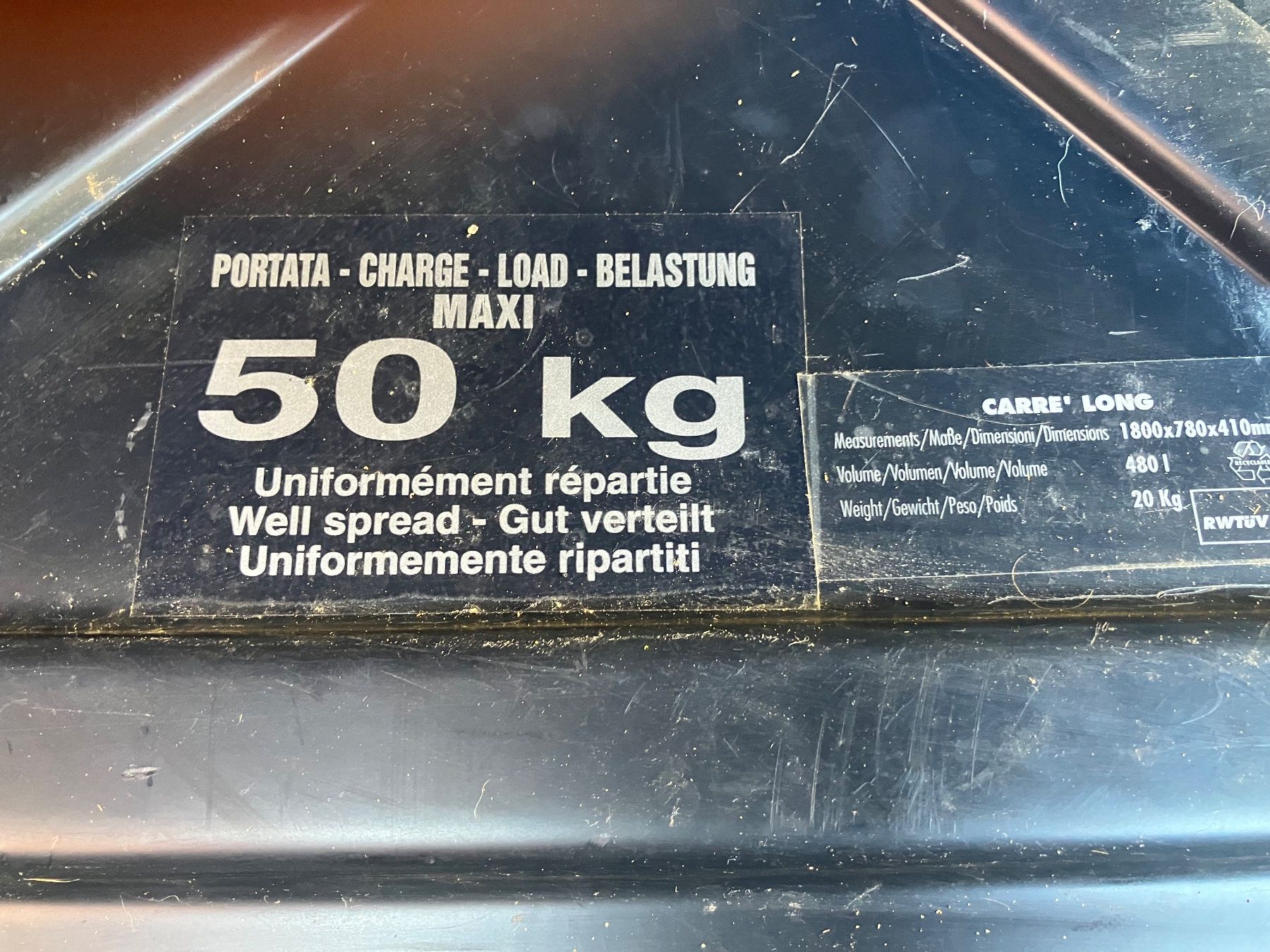 Box da tetto: Dachbox mit 2 Träger – Usato da Derendingen venduto da gepfeifer 2