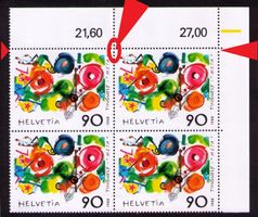 1988_769_Tinguely mit Abart "BREITER ZAHN" ! Eck-Vb ! **