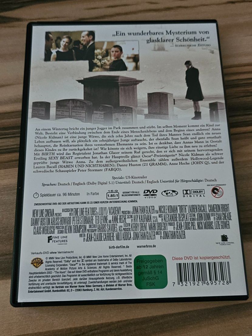 Tutti i DVDs: BIRTH mit Nicole Kidman/ DVD – Usato da Geuensee venduto da jes_9xyk 1