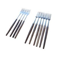 Vintage Teak-Fonduegabel | 10 Stück