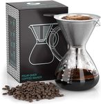Kaffeebereiter 800 ml,Pour Over Kaffeebrüher für Filterkaffe