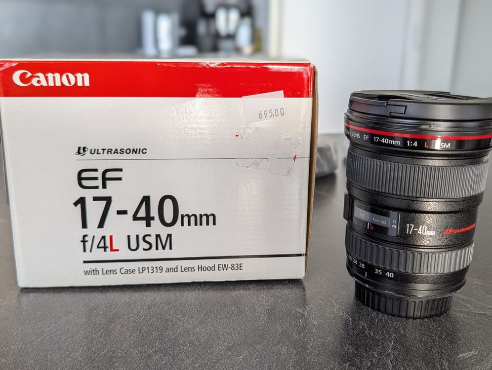 Canon EF 17-40mm f/4L USM Objektiv + Zubehör wie neu OVP | Kaufen auf ...