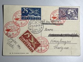 Zeppelin 1930, Postcard Luftschiffstation Luzern, Rarität!