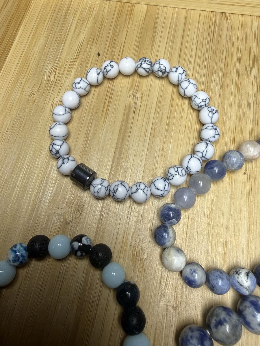 Bracciali & Braccialetti: Beaded Bracelets Set Natural Stone Beads 6pcs New – Nuovo (secondo la descrizione) da Wald ZH venduto da Carloiten 3