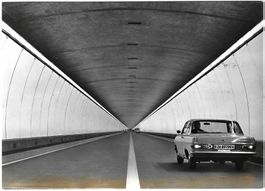 AK San Bernardino Tunnel Eröffnung 1967 gelaufen