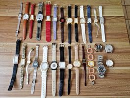 Lot de montres variées – Vintage et Fashion – À réviser