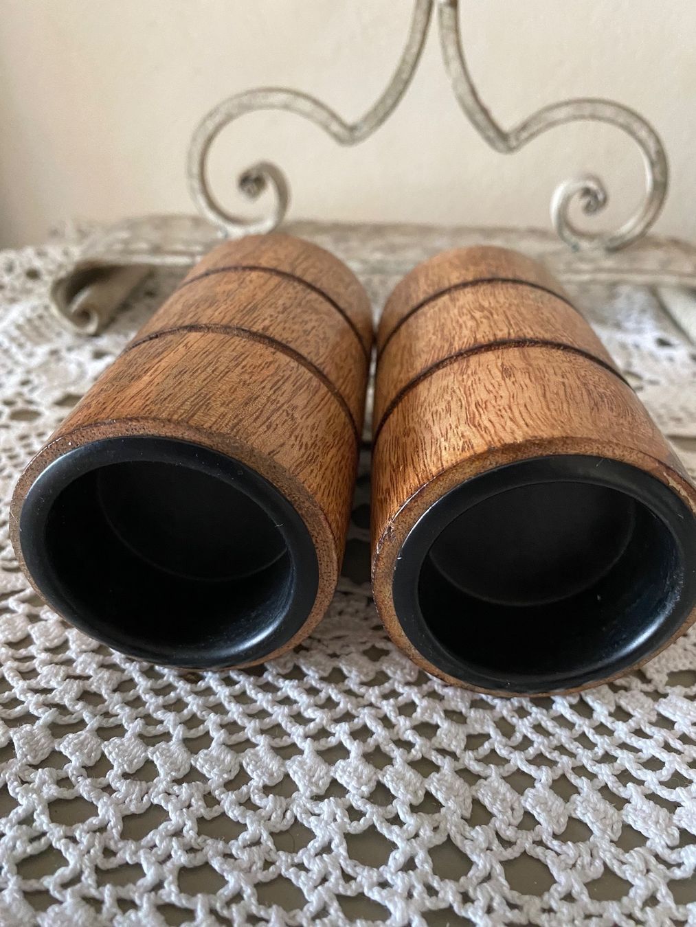 Portacandele: 2 Kerzenhalter Holz – Nuovo (secondo la descrizione) da Balsthal venduto da Uroby 1