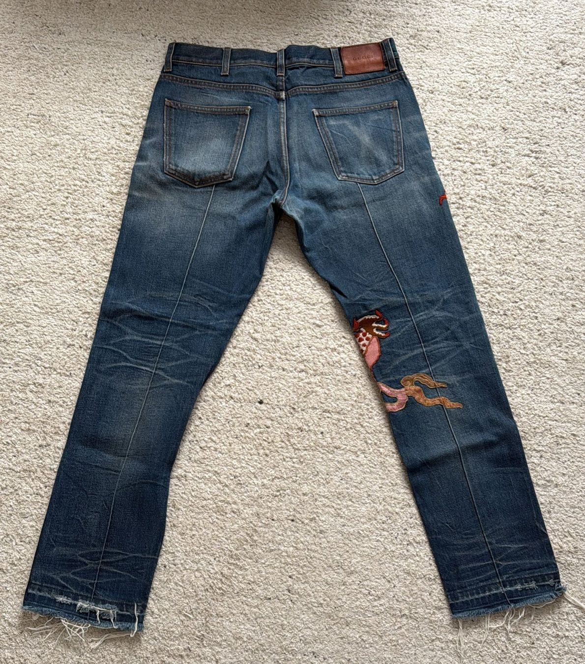 Gucci Jeans: Gucci Embroided Jeans Dragon – Usato da Schlieren venduto da uli_8mbm 3