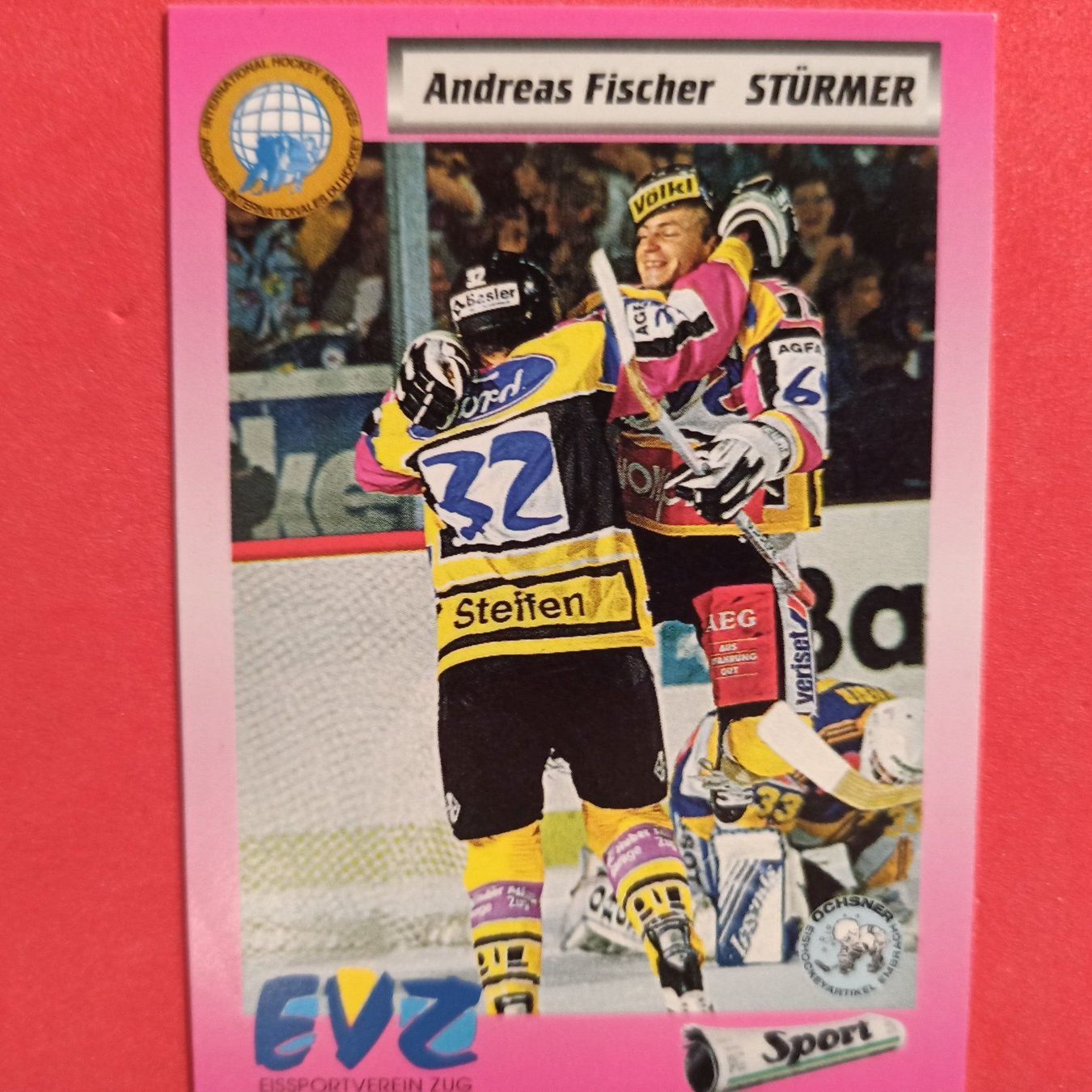 Carte collezionabili: Andreas Fischer - EVZ - 1993/94 – Usato da Dübendorf venduto da kb86_MOVIE